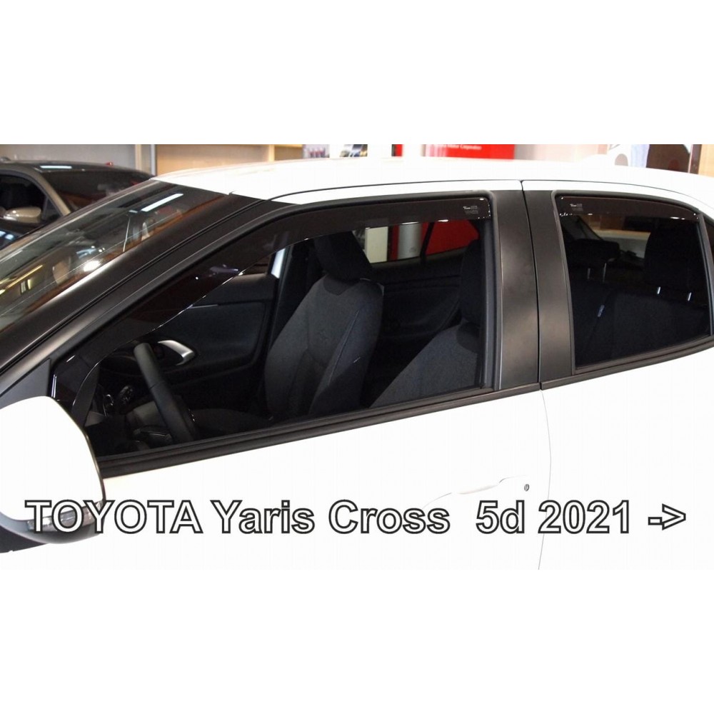Дефлектори вікон (вітровики) Toyota Yaris CROSS 2021+ Heko
