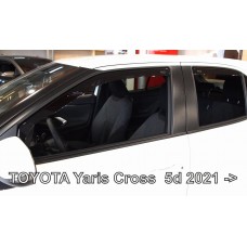 Дефлекторы окон (ветровики) Toyota Yaris CROSS 2021+ Heko