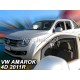 Дефлектори вікон (вітровики) Volkswagen Amarok 2009+ Heko