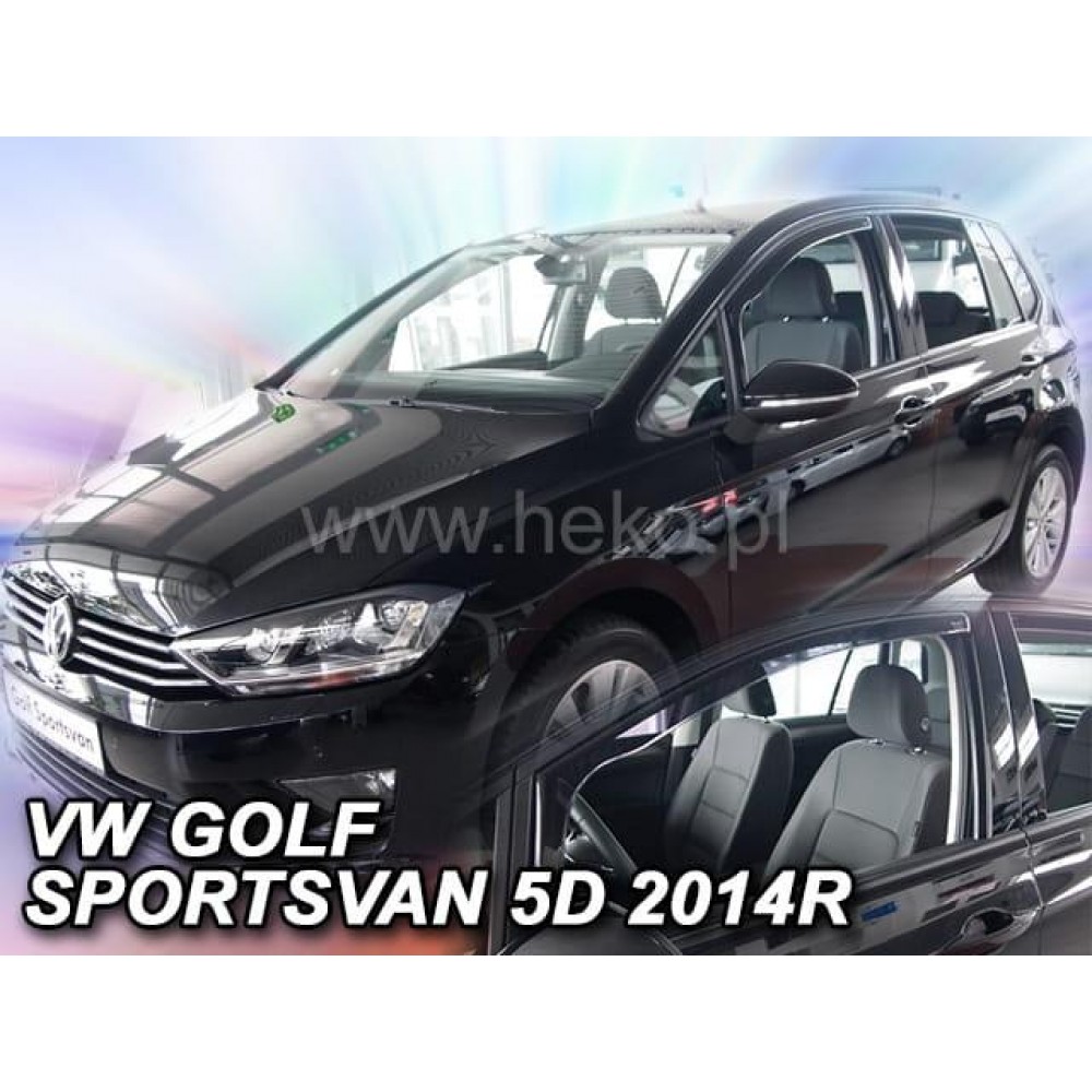Дефлектори вікон (вітровики) Volkswagen Golf SPORTSVAN 2014+ Heko