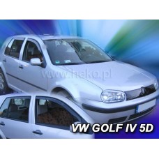 Дефлекторы окон (ветровики) Volkswagen Golf-4 1997-2004 HB/combi / Bora 1999-2005 Combi Heko