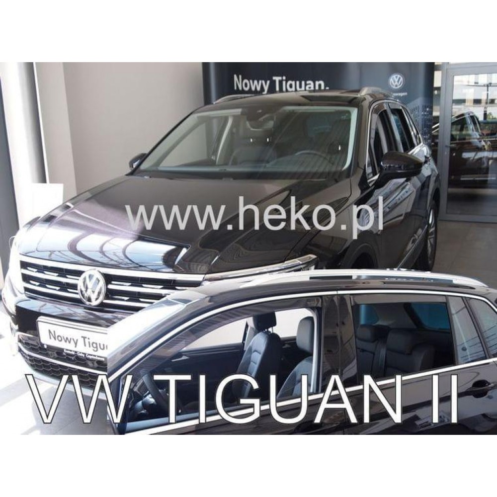 Дефлектори вікон (вітровики) Volkswagen Tiguan II 2016-2024 Heko