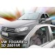 Дефлектори вікон (вітровики) Volkswagen Touareg 2010-2018 5D (вставні, кт - 2шт) (Heko)