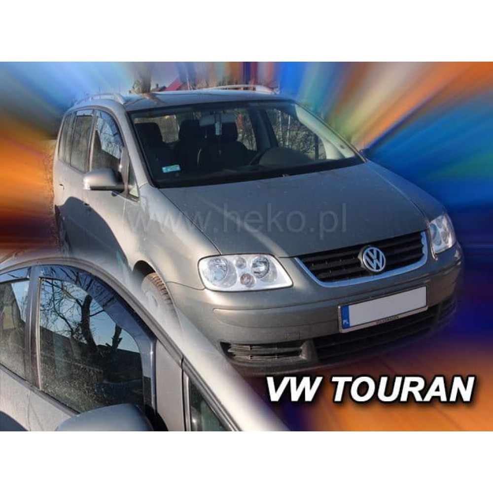 Дефлекторы окон (ветровики) Volkswagen Touran 2003-2015 Heko