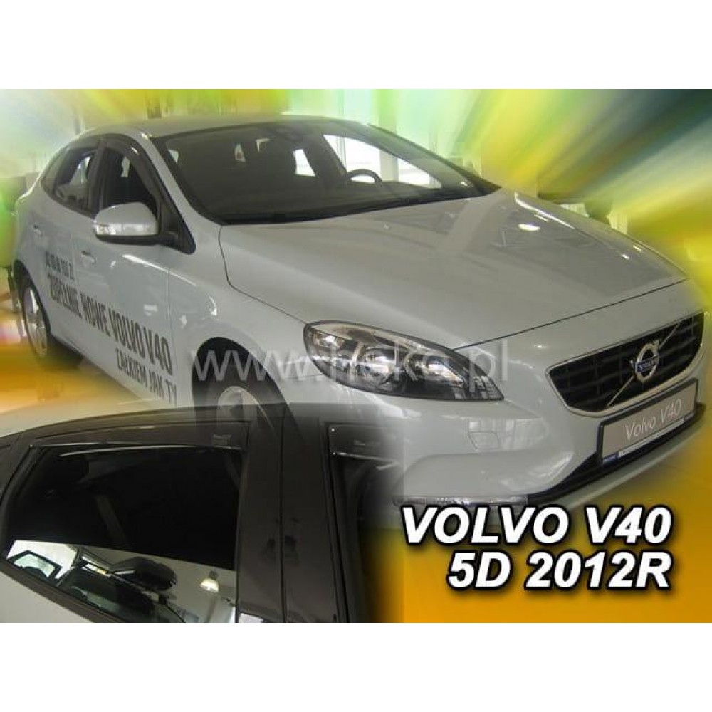 Дефлектори вікон (вітровики) Volvo V40 2012+ Heko