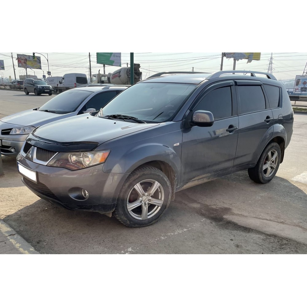 Дефлекторы окон (ветровики) Mitsubishi Outlander XL 2007-2012 HIC