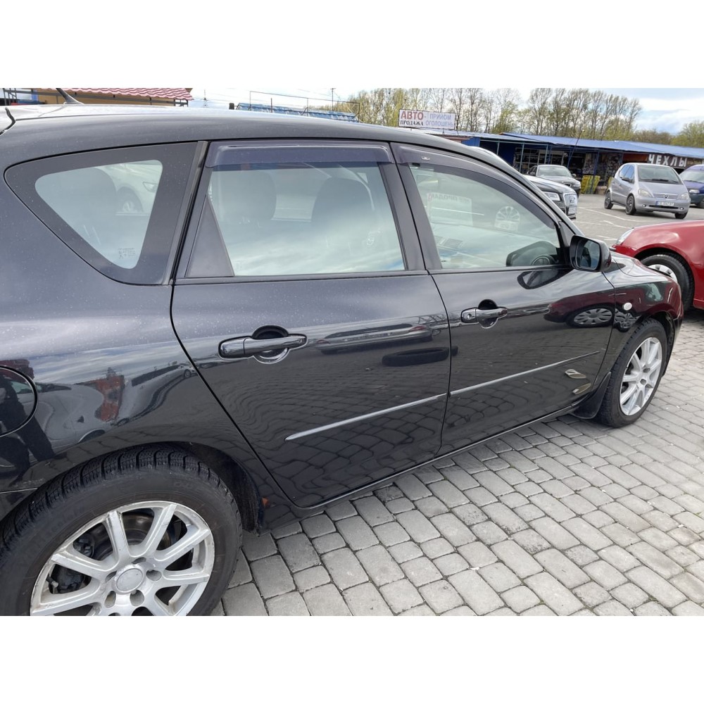 Дефлекторы окон (ветровики) Mazda 3 (I) 2003-2009 HB HIC