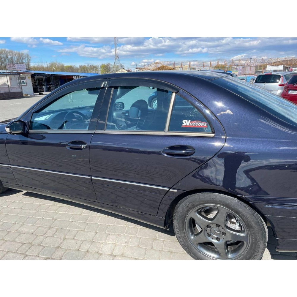 Дефлектори вікон (вітровики) Mercedes C-class W-203 2000-2007 Sedan HIC