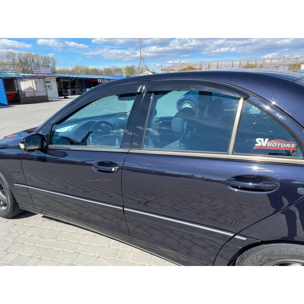 Дефлектори вікон (вітровики) Mercedes C-class W-203 2000-2007 Sedan HIC