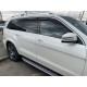 Дефлектори вікон (вітровики) Mercedes GL-class/ GLS X-166 2013 з Хром Молдінгом HIC