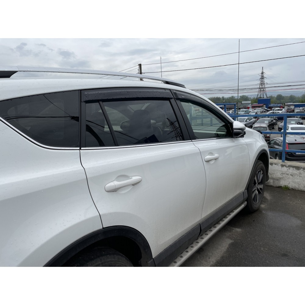 Дефлектори вікон (вітровики) Toyota Rav-4 2013-2019 вузькі HIC