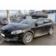 Дефлектори вікон (вітровики) Volvo V60 2010+ С Хром Молдингом HIC
