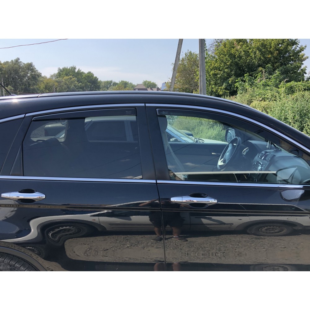Дефлекторы окон (ветровики) Honda CR-V III 2007-2012 Heko