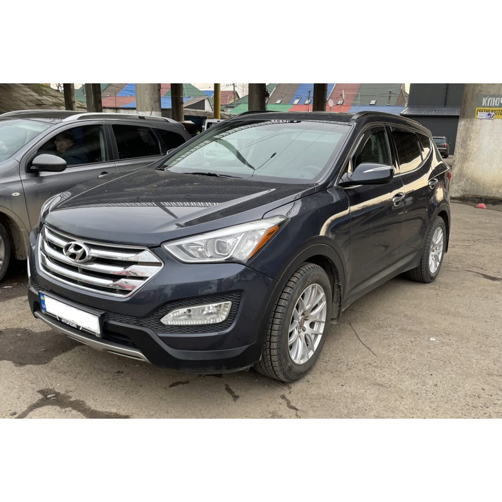 Дефлектори вікон (вітровики) Hyundai Santa Fe 2012-2018 Heko