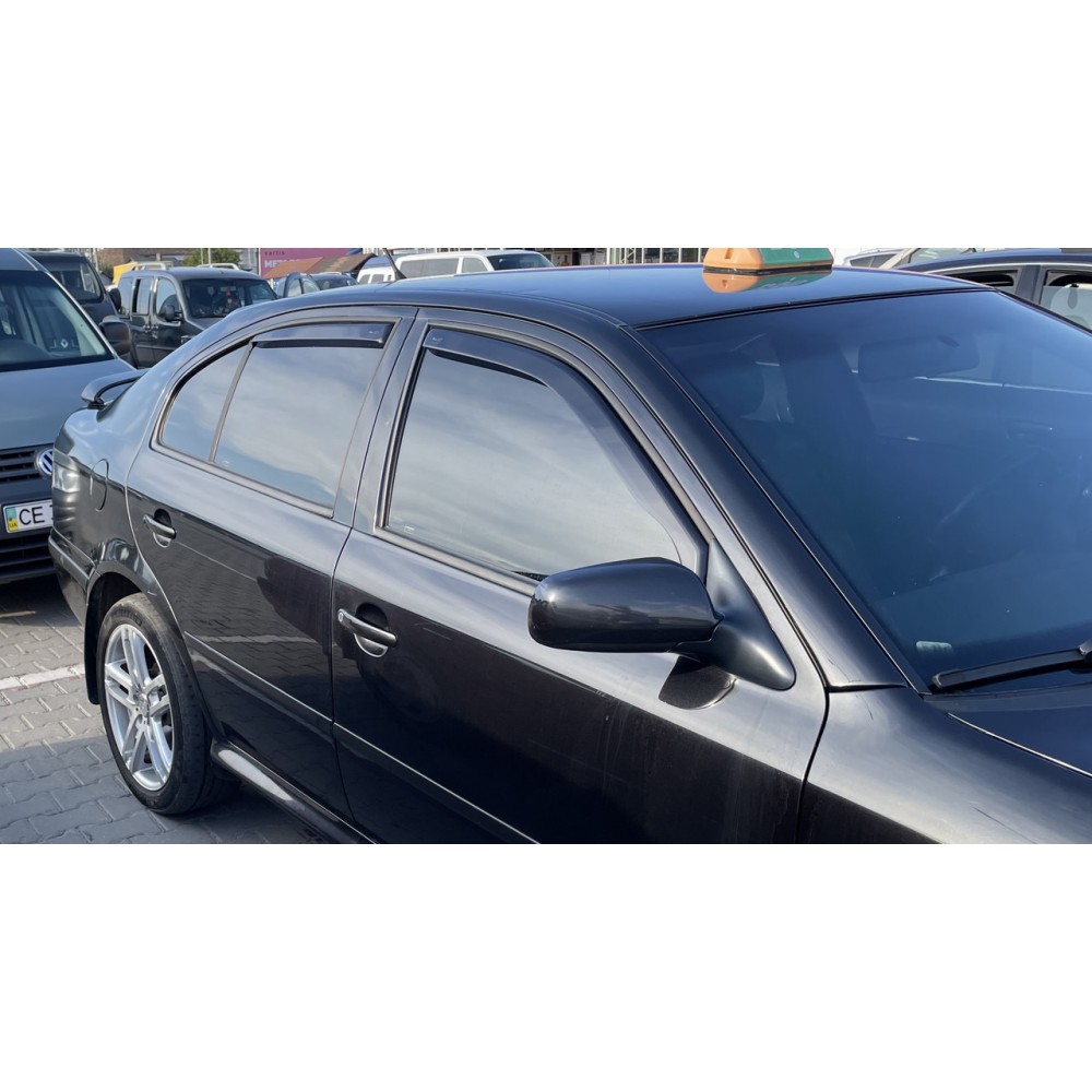 Дефлектори вікон (вітровики) Skoda Octavia A-4 1996-2005 Sedan Heko