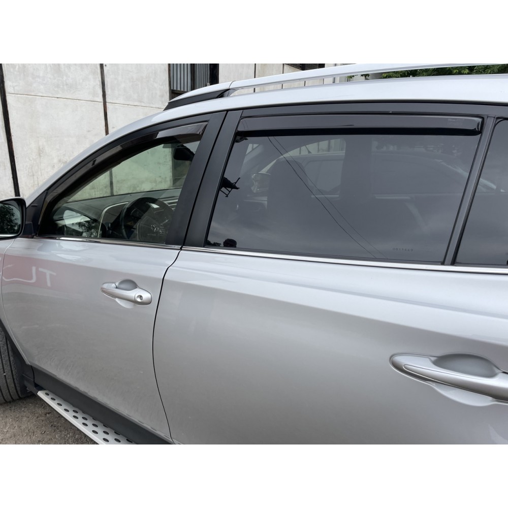 Дефлектори вікон (вітровики) Toyota RAV-4 2013-2019 Heko