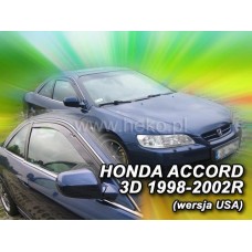 Дефлектори вікон (вітровики) Honda Accord 1997-2002 3D (вставні, кт - 2шт) USA (Heko)