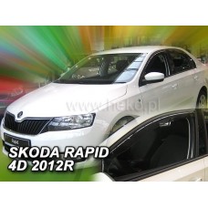 Дефлекторы окон (ветровики) Skoda Rapid 2012->/ Rapid Spaceback 5D Heko