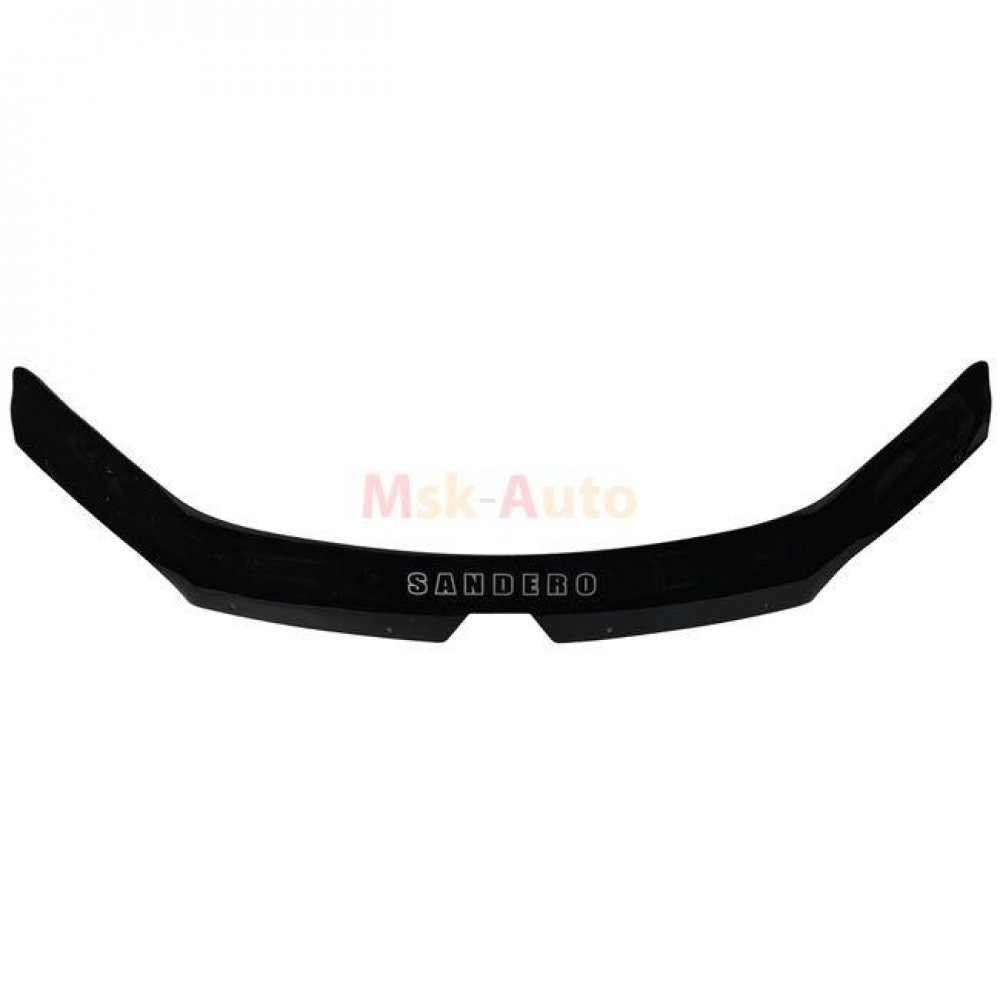 Дефлектор капота (мухобойка) для Renault Sandero 2014+ (VIP)