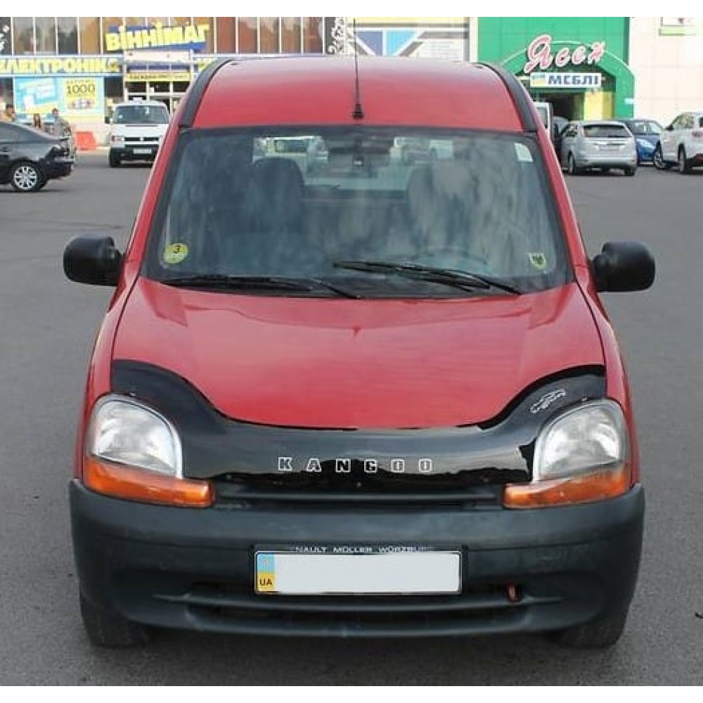 Дефлектор капота (мухобійка) для Renault Kangoo 1997-2003 (ViP)