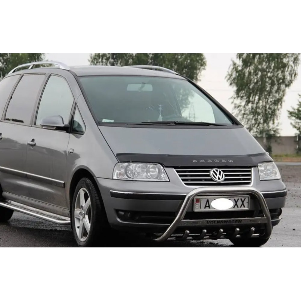 Дефлектор капота (мухобойка) для Volkswagen Sharan 2000-2010 (VIP)