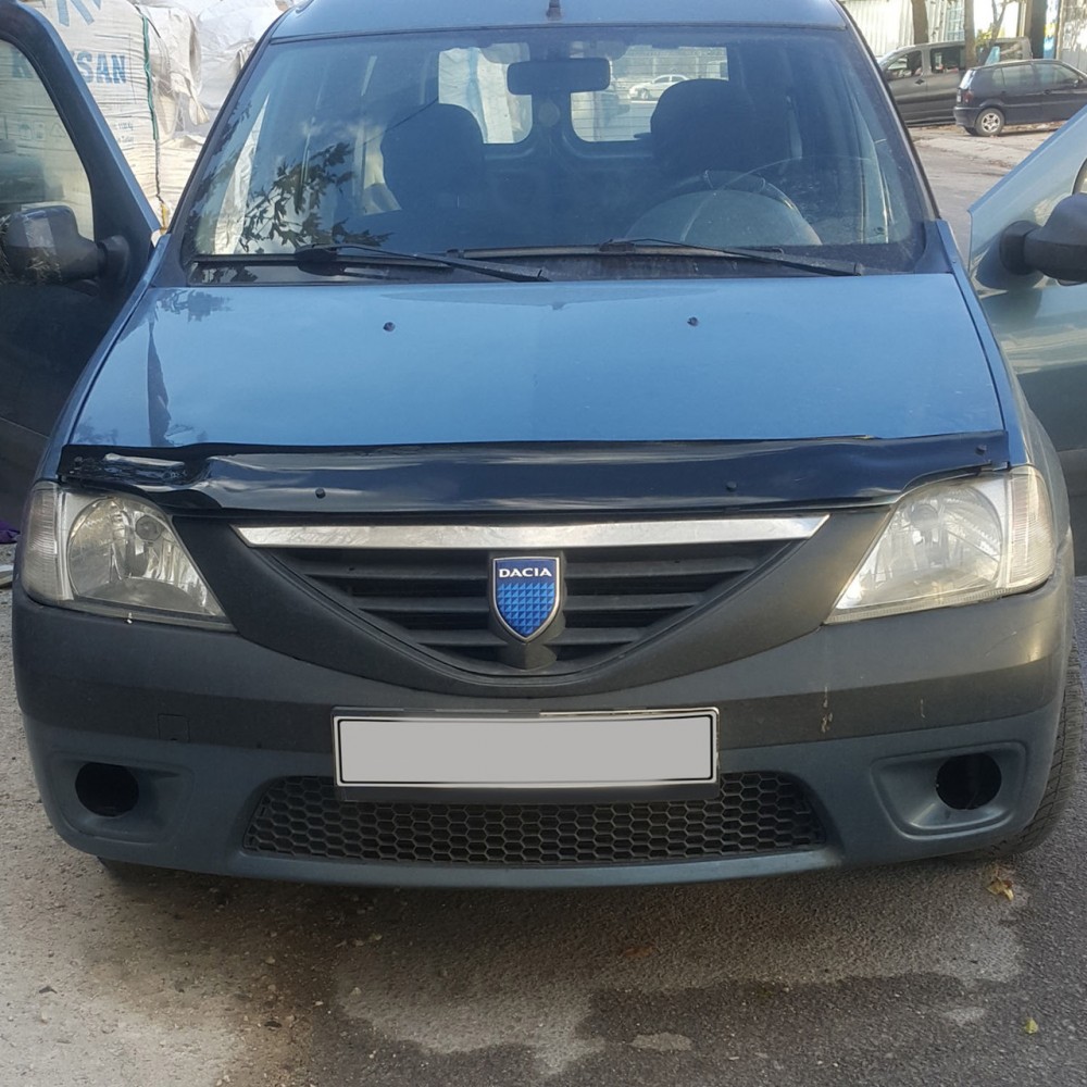 Дефлектор капота (мухобійка) для Renault Logan 2005-2014 (TAN24) /DACIA