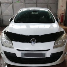 Дефлектор капота (мухобійка) для Renault Megane ІІІ 2010-2015 SEDAN (TAN24)