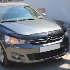 Дефлектор капота (мухобійка) для Citroen C-Elysee 2013+  (EuroCap) 