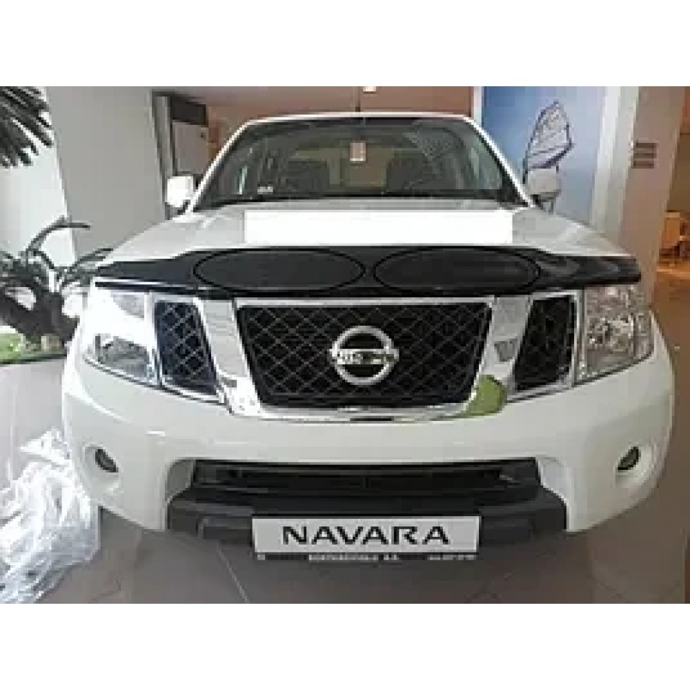 Дефлектор капота (мухобойка) для Nissan Navara / Pathfinder 2010-2014 после рестайлинга HIC