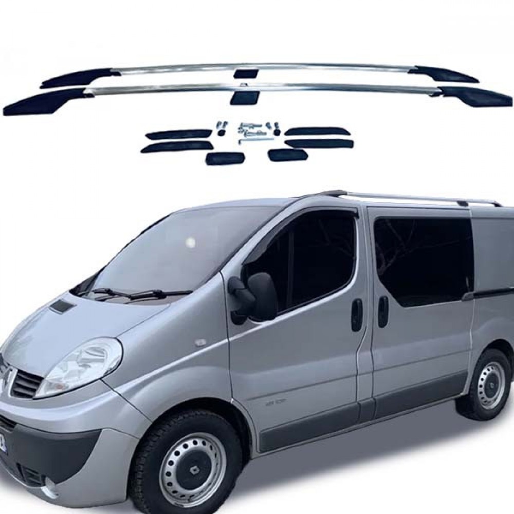 Рейлінги (хром) для Renault Trafic 2001-2014 [КБ] (Турция) STF