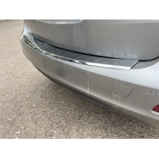 Накладка на задний бампер для Opel Zafira C 2011-2019 Хром-нерж (TAN24)