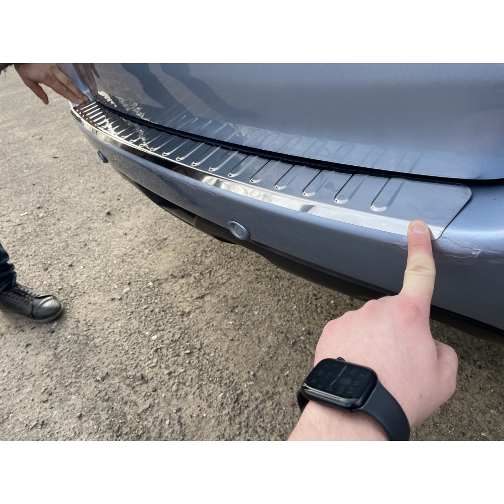 Накладка на задній бампер для Renault Koleos 2008-2016 Хром-нерж (TAN24)