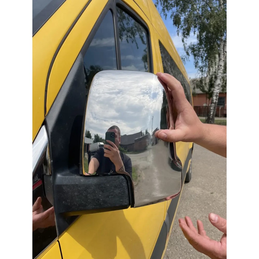 Накладки на дзеркала для Mercedes Sprinter 907 2018+ (TAN24) 