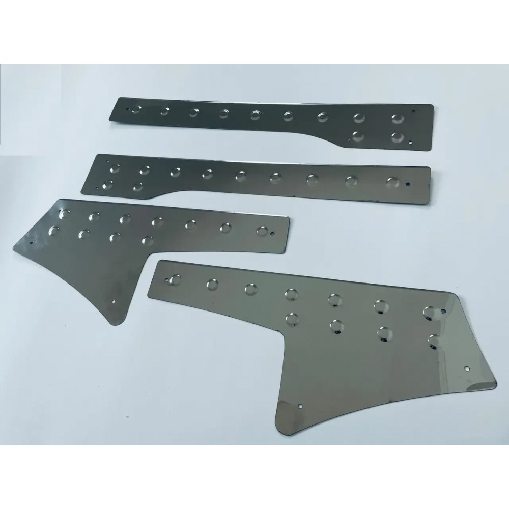 Накладки на пороги для Peugeot Partner Tepee 2008-2017 (хром-нерж, 4шт) TAN24