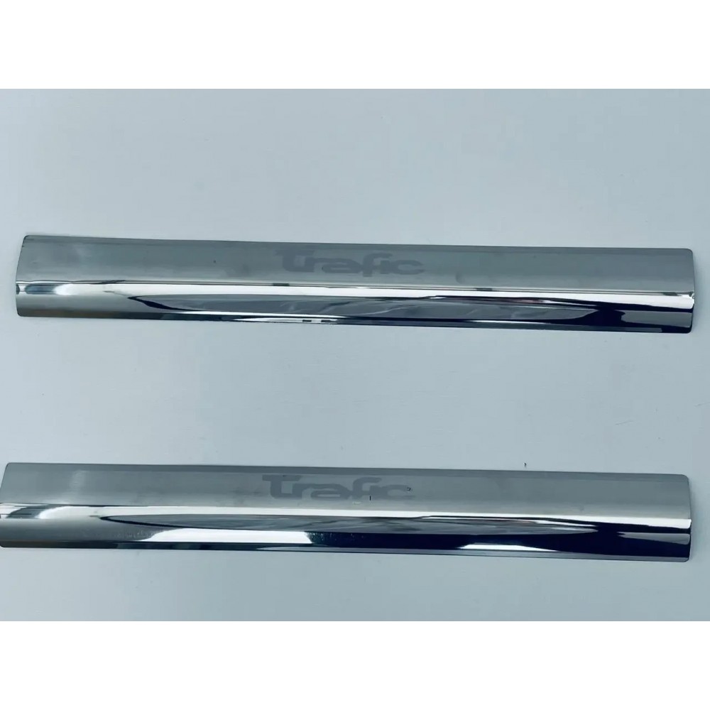 Накладки на пороги для Renault Trafic 2000-2013 (хром-нерж, 4шт) TAN24