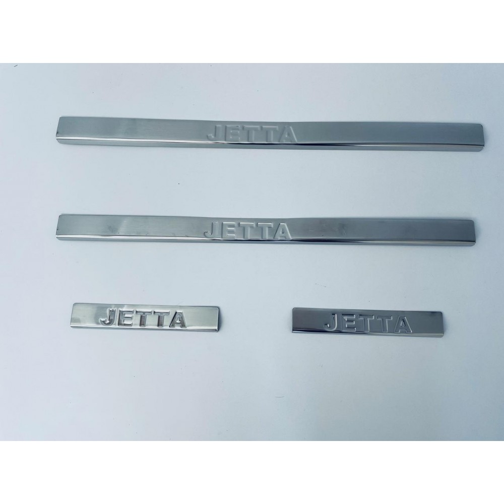 Накладки на пороги для Volkswagen Jetta III 2005-2010 (хром-нерж, 4шт) TAN24