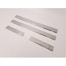 Накладки на пороги для Volkswagen Tiguan 2007-2016 (хром-нерж, 4шт) TAN24