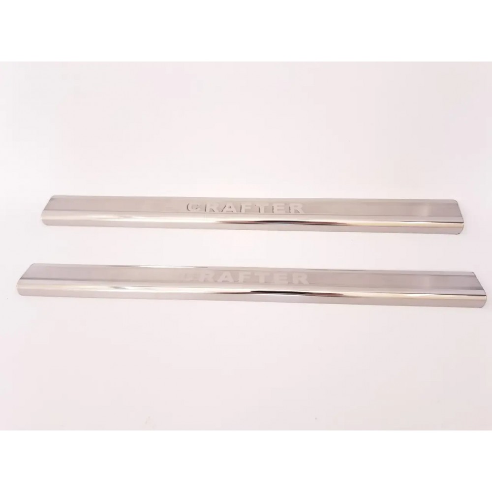 Накладки на пороги для Volkswagen Crafter (хром-нерж, 2шт) TAN24