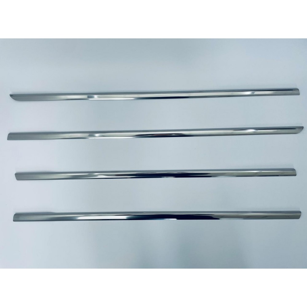 Окантовка окон для Opel Astra H 2004-2010 (Хром-нерж, 4шт) TAN24