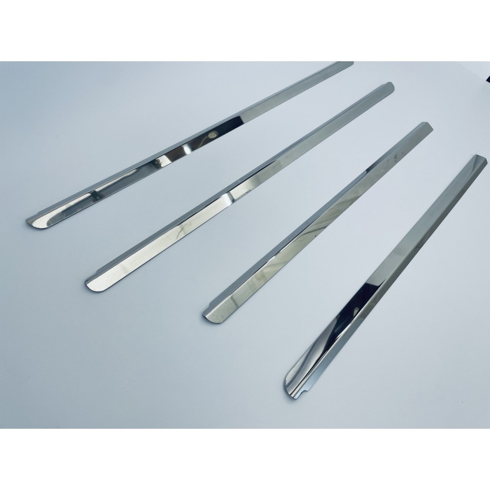 Окантовка окон для Dacia Sandero 2008-2013 (Хром-нерж, 4шт) TAN24