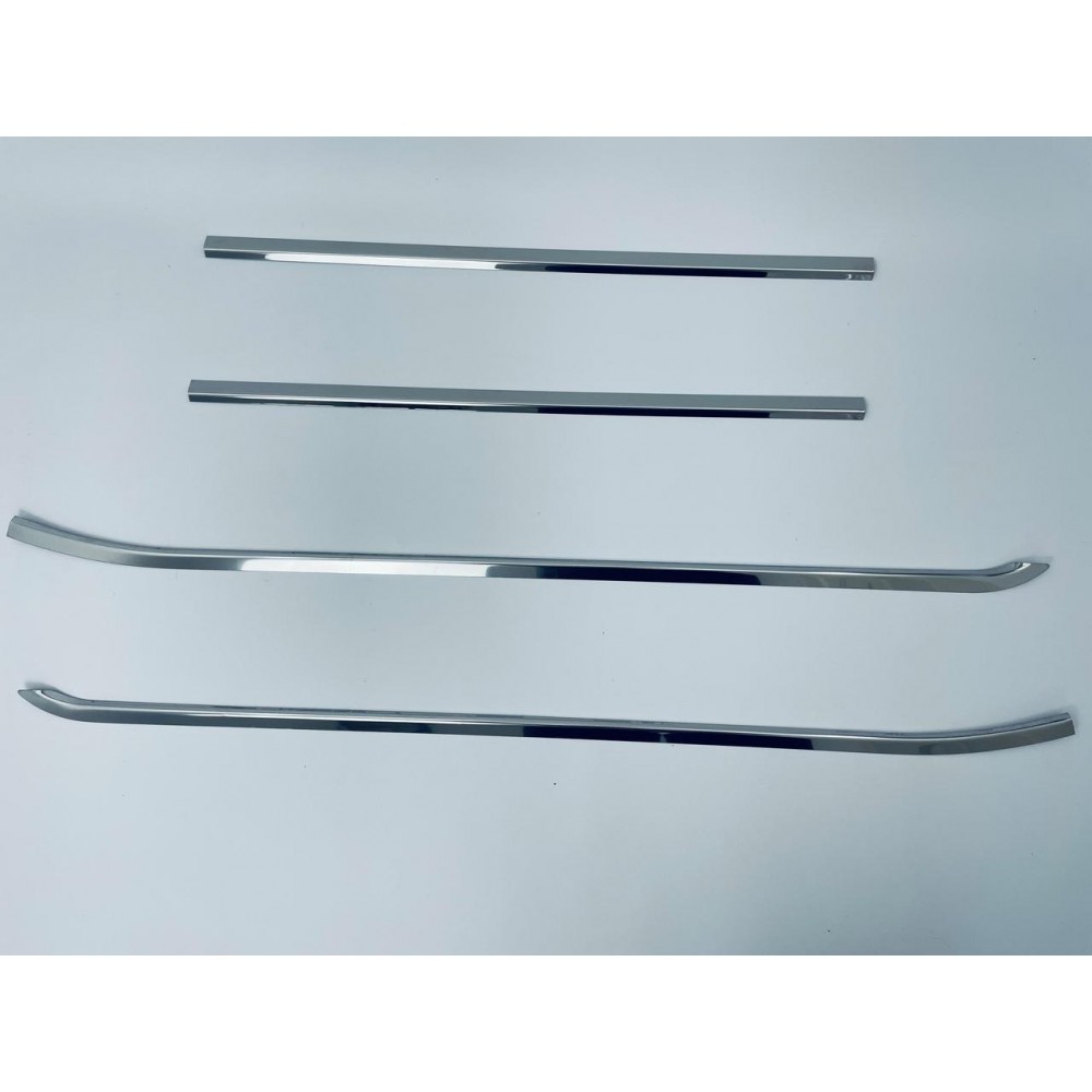 Окантовка вікон для Fiat Doblo 2009-2017 (Хром-нерж, 4шт) TAN24