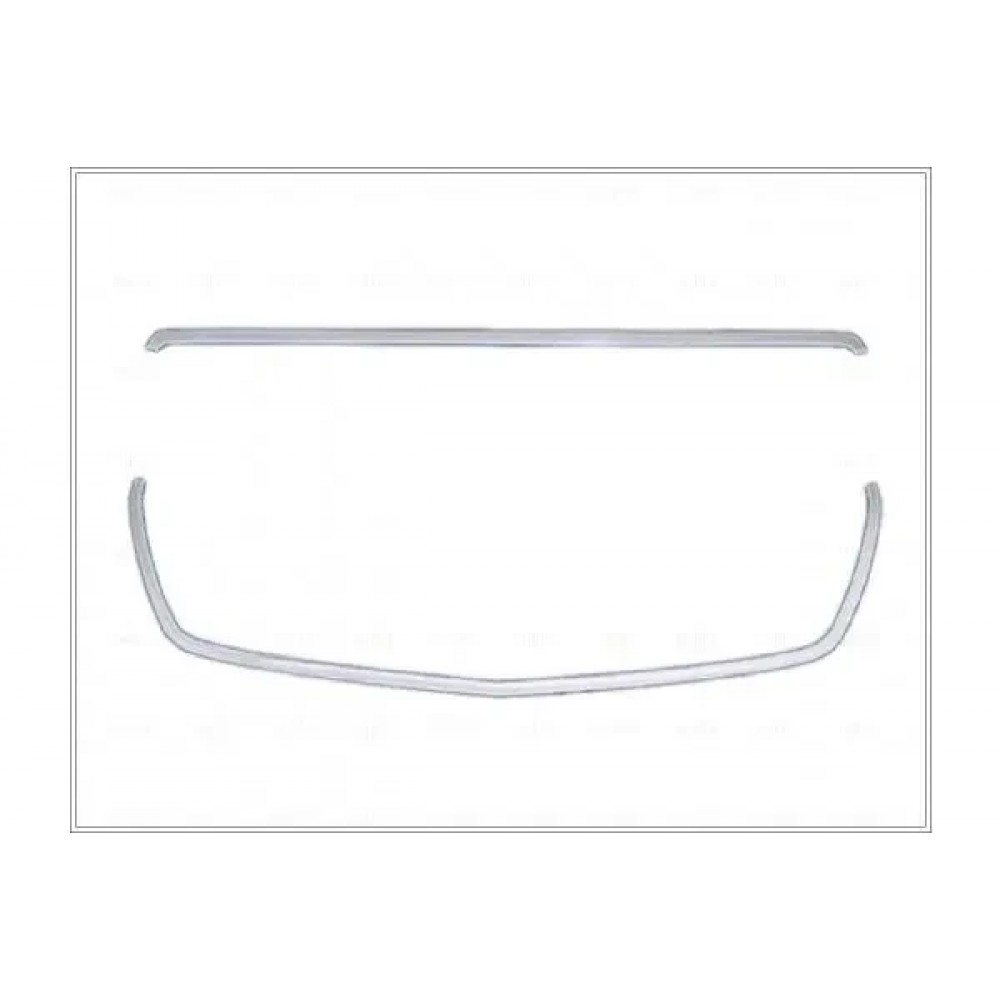 Накладки на решетку для Mercedes Sprinter 906 2013-201 (Хром-нерж, 2шт) TAN24