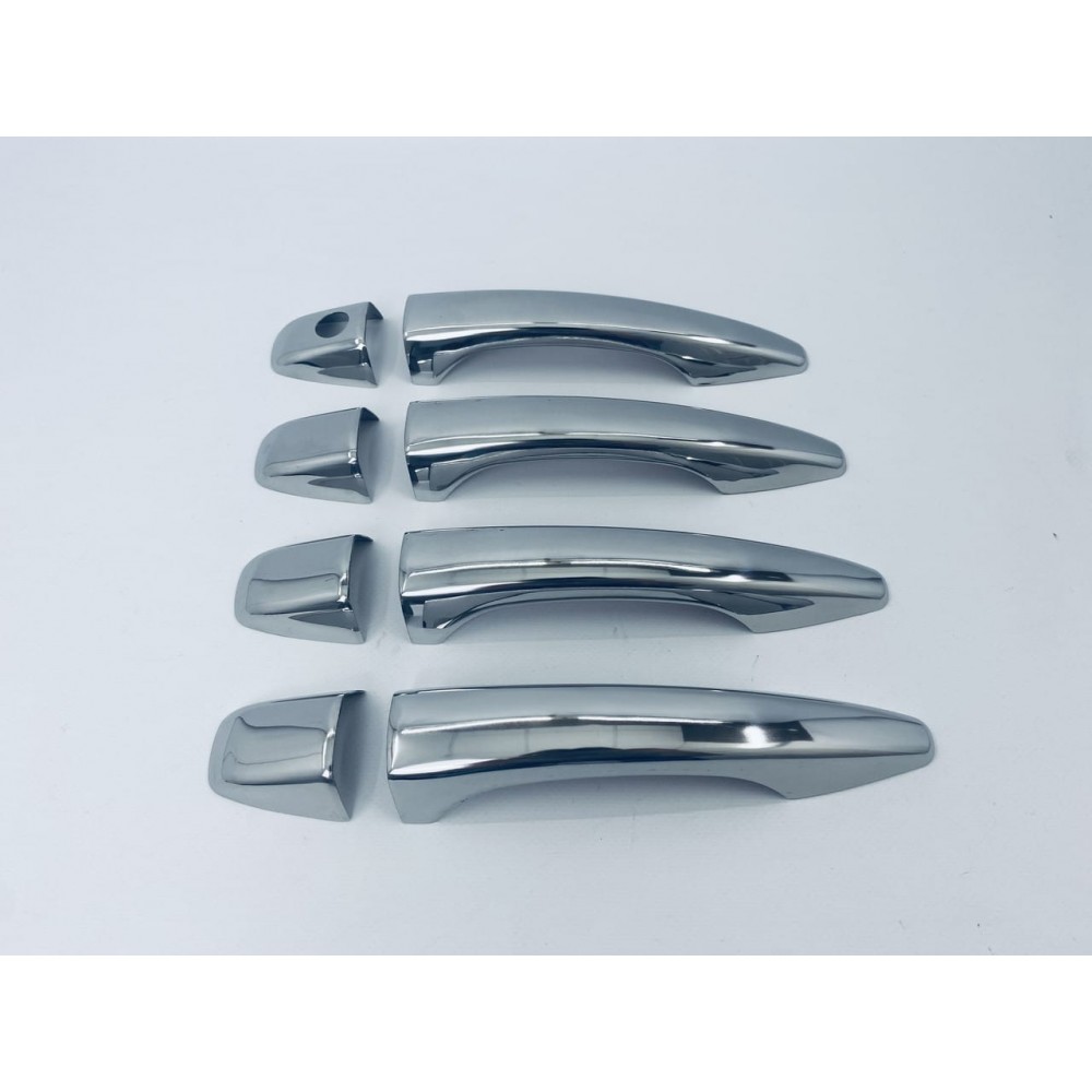 Накладки на ручки Citroen C-Elysee/301/Citroen C3-C4 - 4шт "Хром-нерж" (TAN24