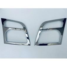 Накладки на противотуманки для Ford Connect 2002-2013 (Хром-нерж, 2шт) TAN24