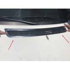 Накладка на обдув на капоте для Ford Transit 2003+ "Хром-нерж" (TAN24)