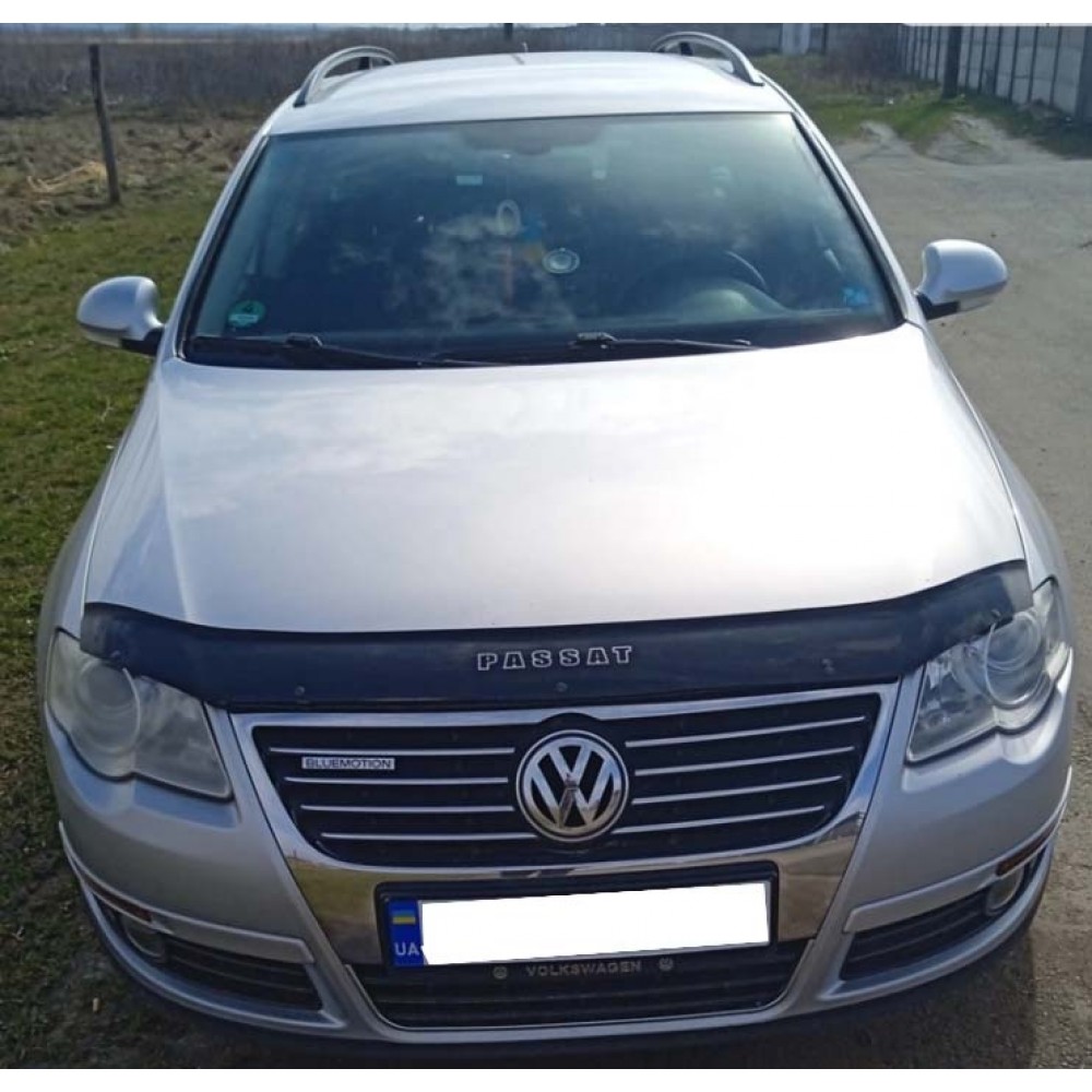 Дефлектор капота (мухобійка) для Volkswagen Passat B6 2005-2010 (VIP)