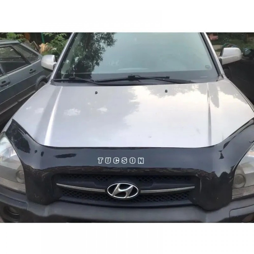 Дефлектор капота (мухобійка) для Hyundai Tucson 2004-2015 (VIP)
