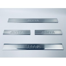 Накладки на пороги для Volkswagen Jetta IV 2011-2014 (хром-нерж, 4шт) TAN24