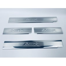Накладки на пороги для Mitsubishi ASX 2010+ (хром-нерж, 4шт) TAN24