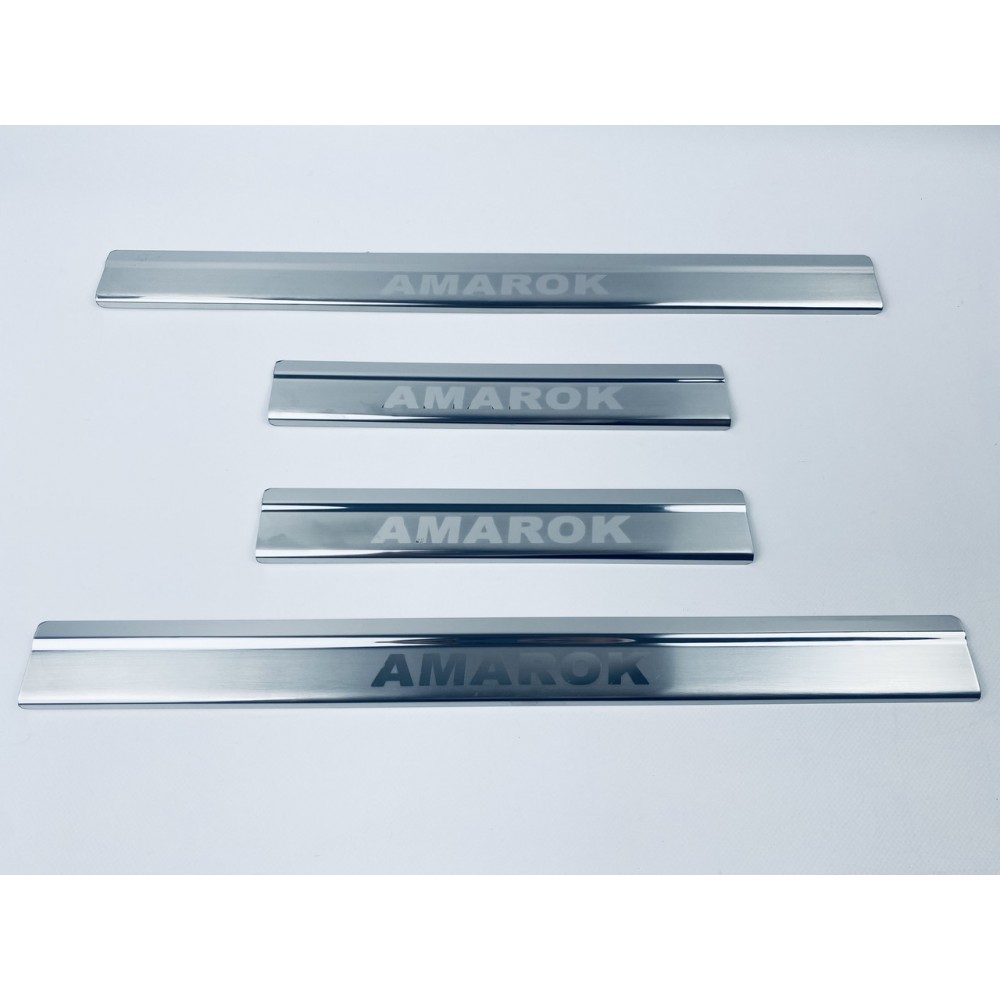 Накладки на пороги для Volkswagen Amarok 2010+ (хром-нерж, 4шт) TAN24